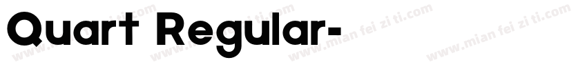 Quart Regular字体转换